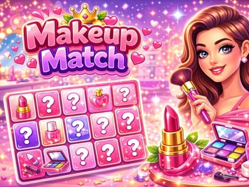 Play Makeup Match Memory Beauty - Free Online Puzzle