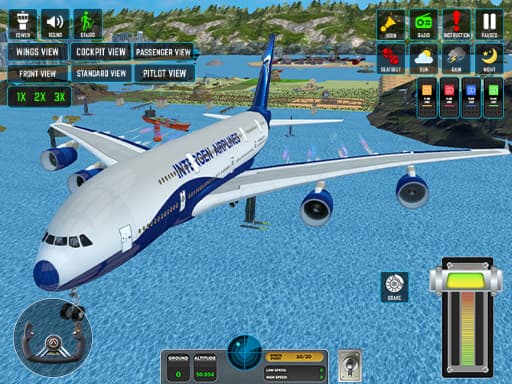 Play Passenger Airplane: Flight 3D - Free Online Adventure