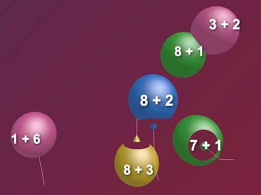 Play Balloon Pop Addition 3D Game - Free Online Puzzle