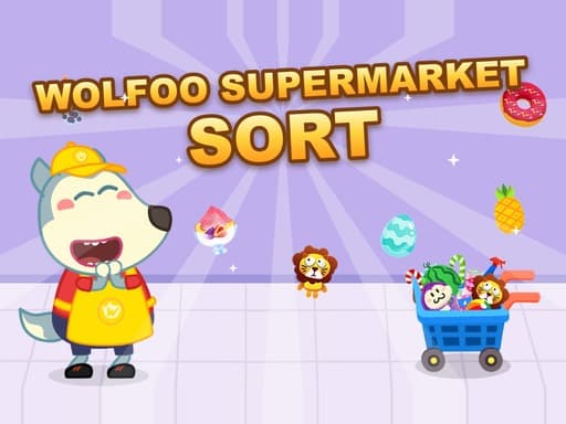 Play Wolfoo Supermarket Sort - Free Online Puzzle