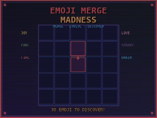 Play EMOJI MERGE MADNESS - Free Online Puzzle