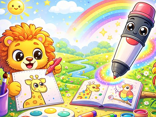 Play Magic Coloring Book for Little Artists - Free Online Arcade