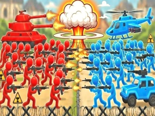 Play Gun Mob: Stickman Run - Free Online Action