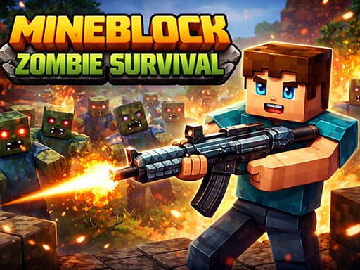 Play Mineblock Zombie Survival - Free Online Shooting