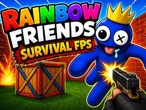 Play Rainbow Friends Survival FPS - Free Online Shooting