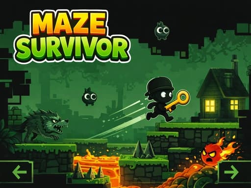 Play Maze Survivor   Platform Adventure Game - Free Online Arcade