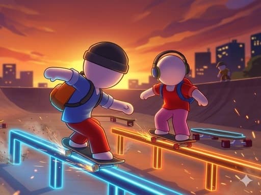Play Skate Duo Runner - Free Online Arcade