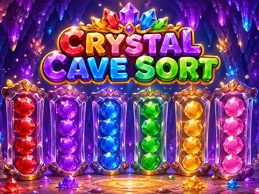 Play Crystal Cave Sort - Free Online Arcade