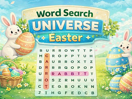 Play Word Search Universe Easter - Free Online Puzzle