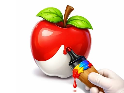 Play Easy Apple Coloring Book - Free Online Puzzle