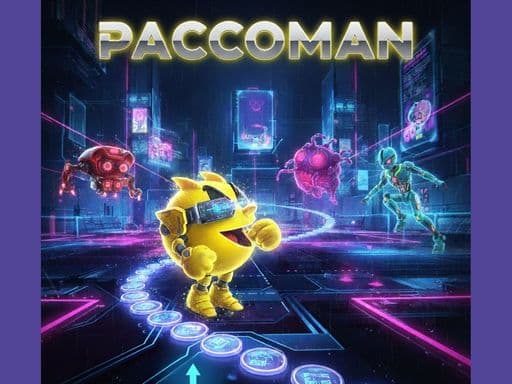 Play hard neon paccoman - Free Online Arcade