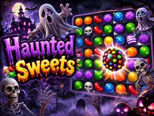 Play Haunted Sweets - Free Online Puzzle