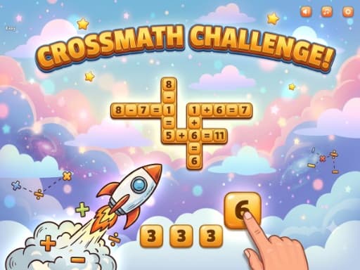 Play Crossmath Challenge - Free Online Puzzle