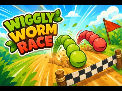 Play Wiggly Worm Race - Free Online Sports