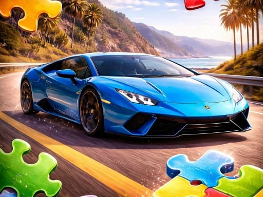 Play Racing Cars Puzzle Time - Free Online Puzzle
