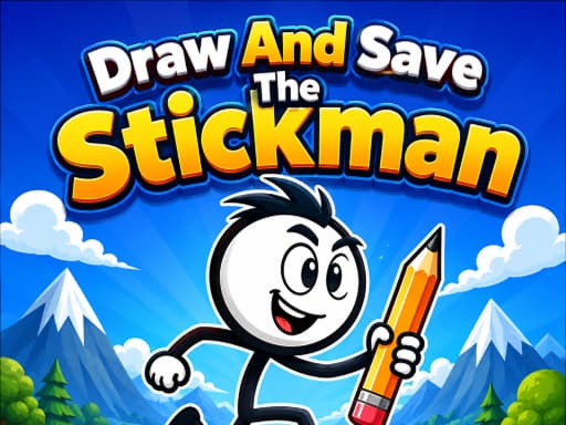 Play Draw And Save The Stickman - Free Online Puzzle