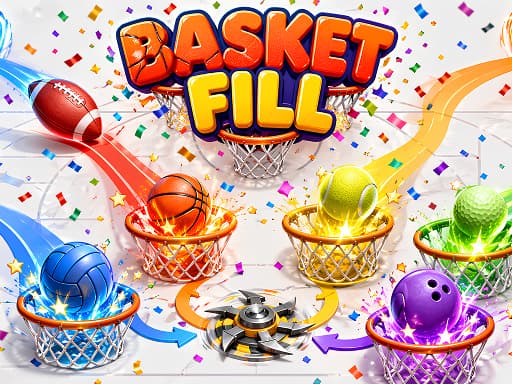 Play Basket Fill : Ball Puzzle - Free Online Sports