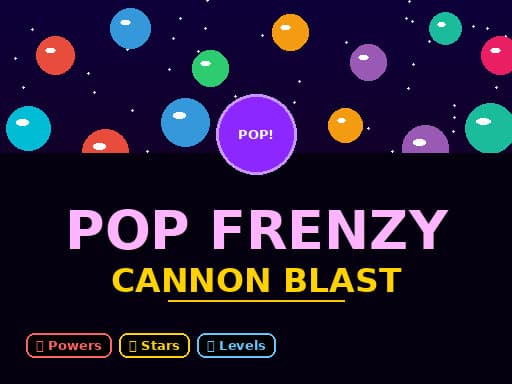 Play Pop Frenzy Cannon Blast - Free Online Arcade