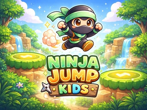 Play Ninja Jump Kids - Free Online Arcade