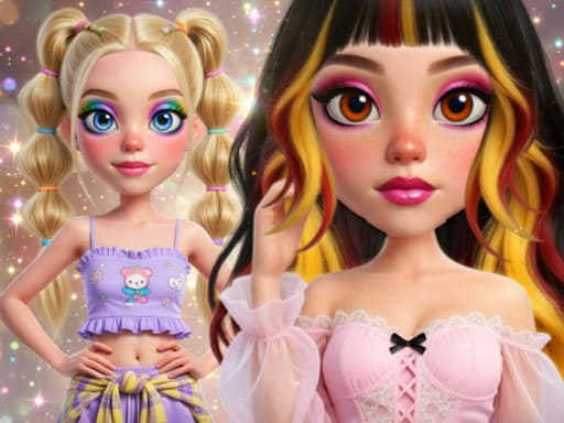 Play Sid &amp; Ginny Y2K Glam Clash - Free Online Arcade