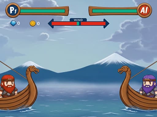 Play Boat Viking War - Free Online Puzzle