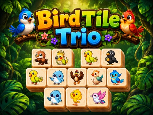Play Bird Tile Trio - Free Online Puzzle